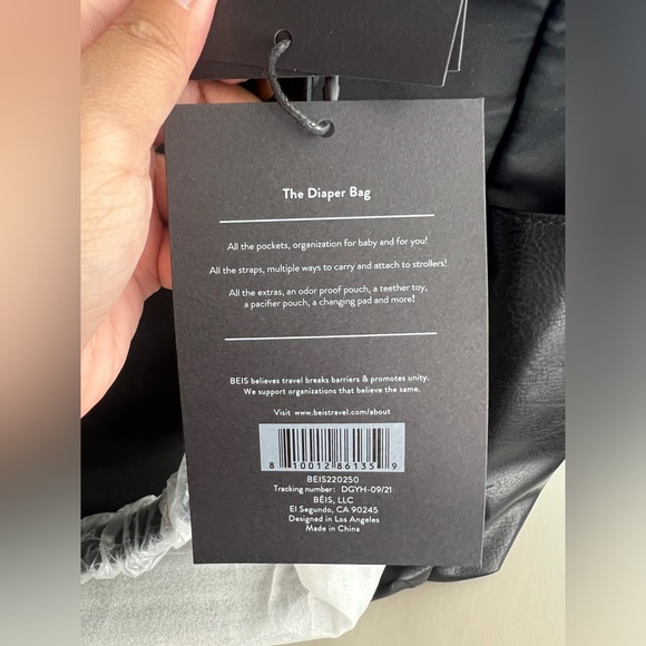 BEIS Diaper Bag in Black - Picture 3 of 6